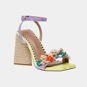 Betsey Johnson Karsyn Multi Embellished Nautical Sandals NEW Size 9.5